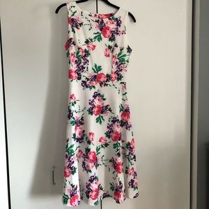 Floral Midi Swing Dress